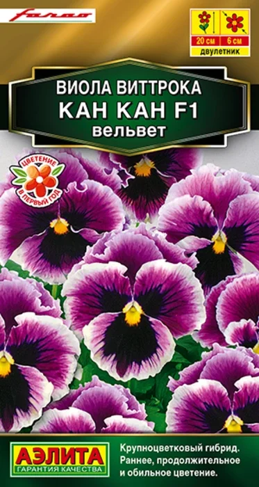 Виола Кан Кан Вельвет F1 (7 семян) - семена Аэлита