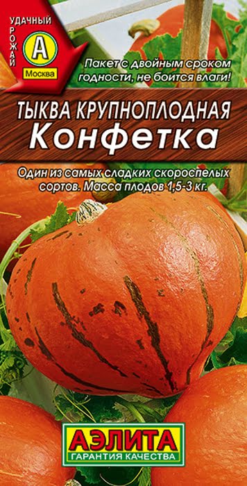 Тыква крупноплодная Конфетка (2г) - семена Аэлита