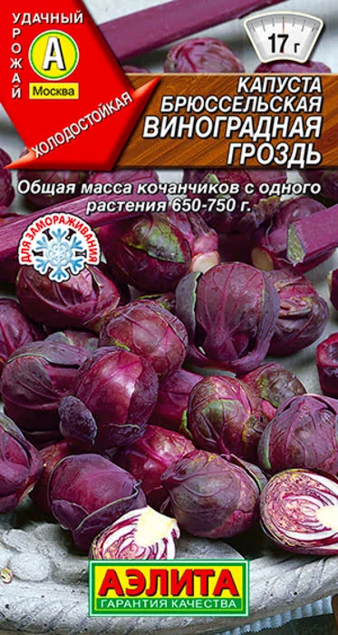 Капуста брюссельская Виноградная гроздь (0,1г) - семена Аэлита