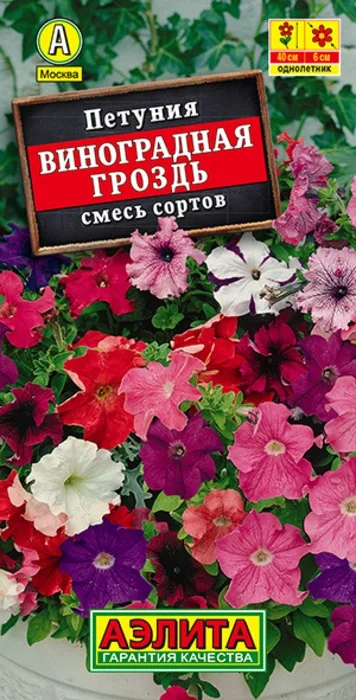 Петуния Виноградная Гроздь, смесь (0,05г) - семена Аэлита
