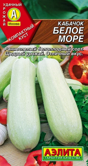 Кабачок белоплодный Белое Море (1 г) - семена Аэлита