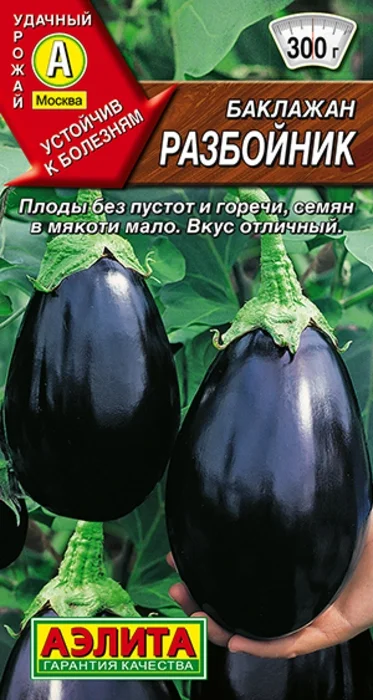 Баклажан Разбойник (0,1г) - семена Аэлита