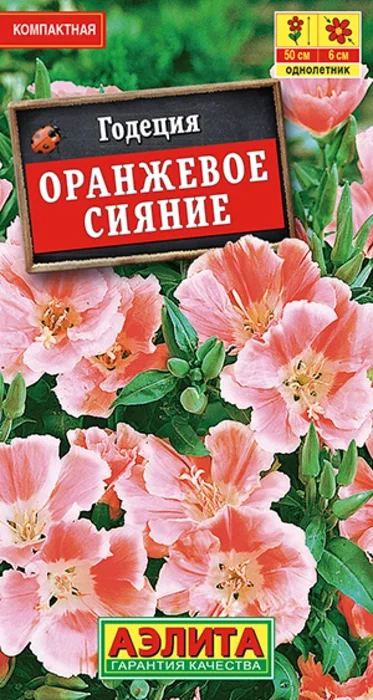 Годеция Оранжевое Сияние махровая (0,05г) - семена Аэлита