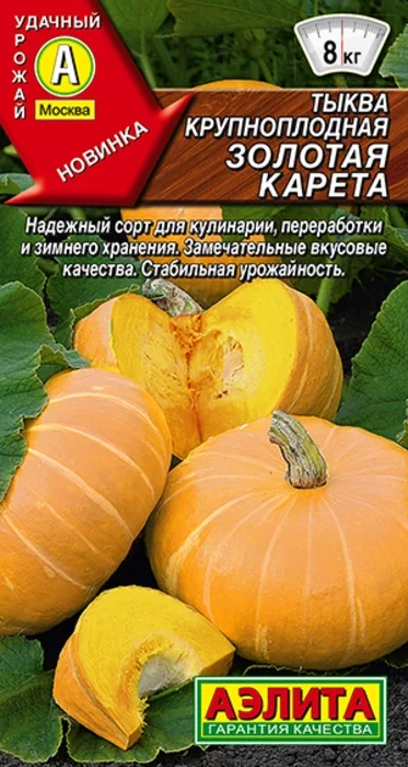 Тыква крупноплодная Золотая Карета (1г) - семена Аэлита